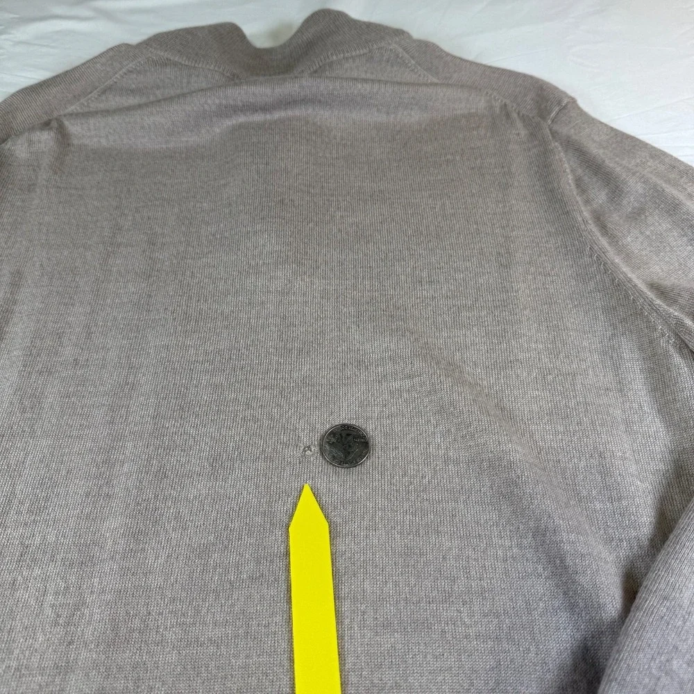 Set of 2 Joseph Abboud 1/4 Zip Sweaters Mens Size XL 100% Extra Fine Merino Wool
